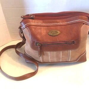 BARN CONCEPT BROWN LEATHER SHOULDER BAG